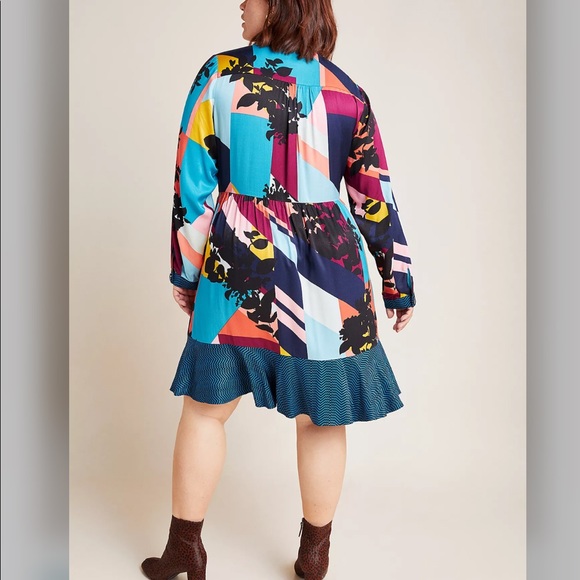MAEVE ABSTRACT SHIRTDRESS🌺 - Picture 4 of 7